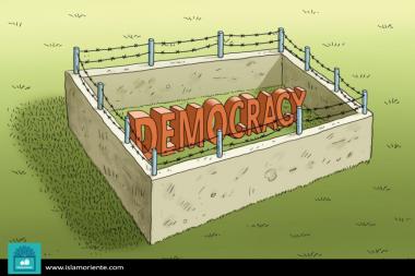 الديمقراطية ( الکاریکاتیر )