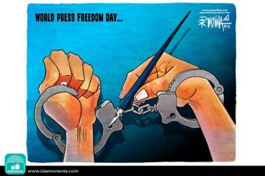 The key of freedom (Caricature)