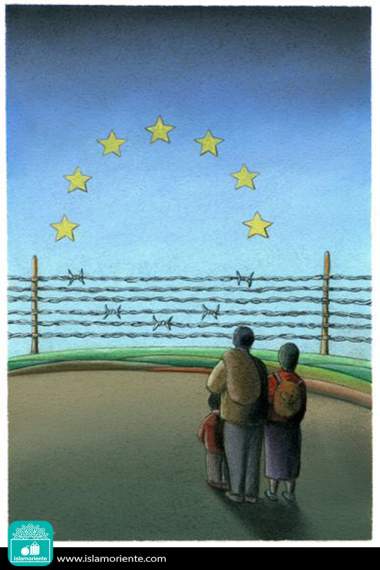 ما همه پناهندگان هستیم (کاریکاتور)